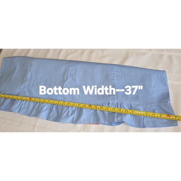 Chhaya Cotton Blue Saree Petticoat New Old Stock VTG Indian Underskirt Free Size - Picture 15 of 16